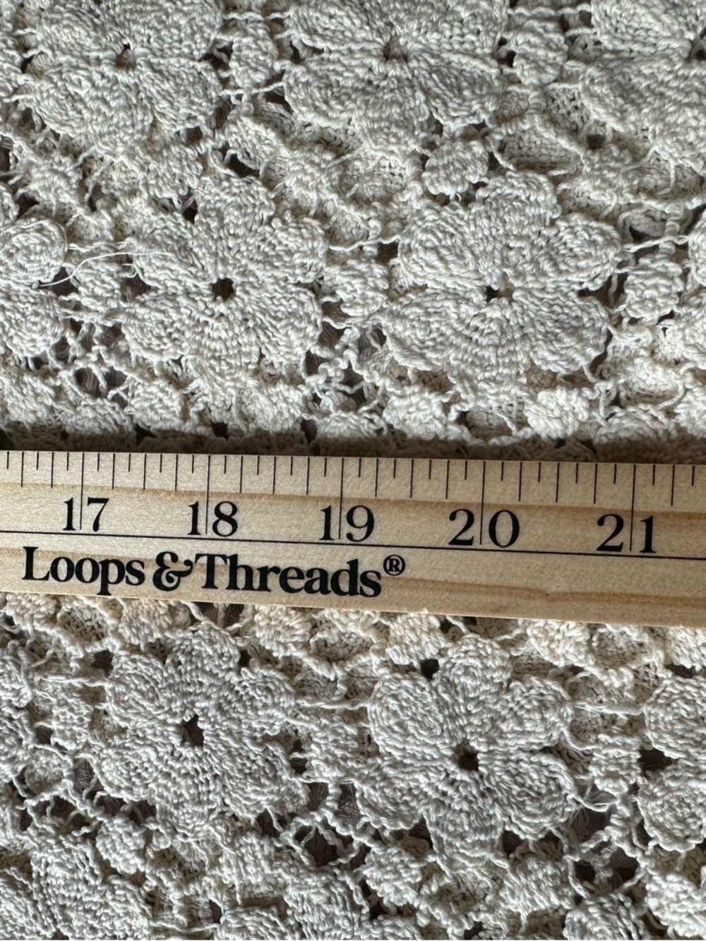 Ivory Floral Crochet Lace Womens Top Size Medium Cottagecore Granola Prairie - Picture 6 of 6